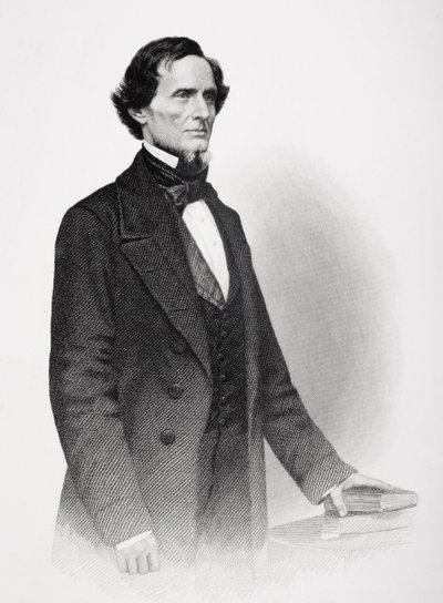Portrait of Jefferson Davis by Mathew B. Brady